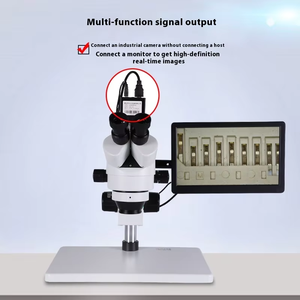 <span class=keywords><strong>Microscope</strong></span> stéréoscopique numérique trinoculaire industriel pour la réparation de cartes de circuits imprimés (PCB) et d'ordinateurs portables, emballage en boîte métallique - Product Image 3