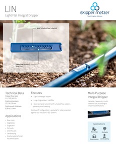 LIN SLEEK 16 MM 2,0 LPH 16 MIL 0,40 MM GOTEO LATERALES ESPACIADO 40 CM - Product Image 5