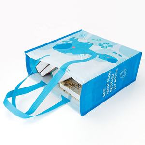 Bolsa de Compras de Tela No Tejida con Patrón Personalizable y Asas de Cinta de Polipropileno, Opciones de Varios Tamaños - Product Image 5