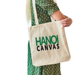 100% sac fourre-tout en toile de coton recyclé matériau naturel écologique personnalisé avec logo imprimé personnalisé pour les achats de cadeaux - Product Image 1