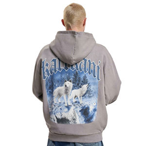 Sudadera con Capucha de Invierno para Hombre, 100% Algodón, Gruesa, con Estampado, Bordado, Cierre de Cremallera, Manga Larga, con Bolsillo, Estilo Urbano - Product Image 4