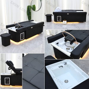 Sillón Lavacabezas de Pedicura para Spa con Elevación de Respaldo, Masaje de Pies y Tiras de Luces, Personalizado de Fábrica - Product Image 2