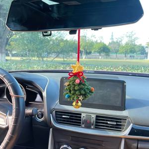 Pendentif de voiture moderne le plus vendu, panier suspendu tressé à la main, fleur décorative pour rétroviseur et intérieur, créatif - Product Image 4