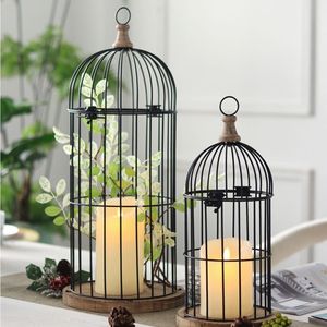 Farol de Hierro para Balcón, Exterior, Nocturno, Lluvioso, de Metal, con Vela, Iluminación para el Hogar, Ambiente Romántico y Dramático - Product Image 2