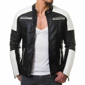 Vestes en cuir véritable marron pour homme, respirantes, à fermeture éclair, couleur unie, mode printemps-automne, en vente - Product Image 5