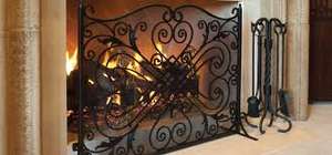 Juego de herramientas para patio de fogatas Juego de herramientas de hierro y soporte Soporte para fogatas para exteriores Rústico - Product Image 3