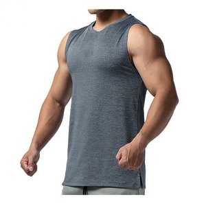 เสื้อกล้ามระบายอากาศระบายอากาศลำลองสำหรับผู้ชายเสื้อกล้ามออกกำลังกายเล่นกีฬาเข้ายิมฟิตเนสใหม่ออกแบบโลโก้ได้ตามที่ต้องการ - Product Image 2