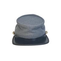 Gorro de Tela de Lana Azul Marino Estilo Kepi de Generales de Campo de la Unión en la Guerra Civil Estadounidense
