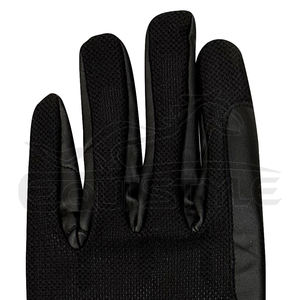 Vente en gros de gants d'équitation avec texte personnalisé de conception OEM Gants noirs en cuir antidérapants respirants avec garniture pailletée pour l'équitation d'hiver - Product Image 3