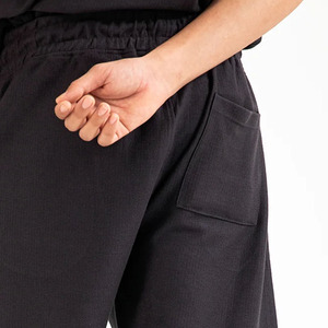 Pantalones Cortos Deportivos Unisex de Lona Sólida de Alta Calidad, con Cordón Ajustable, Transpirables, Antiarrugas, Cintura Elástica - Product Image 6