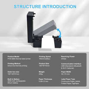 Oem 110mm 4*6inch trực tiếp nhiệt không dây dính mã vạch nhãn máy in nhãn dán thương mại vận chuyển nhãn trong kho - Product Image 6