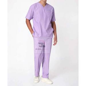 Juego de batas de hospital para hombre de tamaño personalizado de alta calidad, tela tejida, comodidad y estilo superiores - Product Image 3