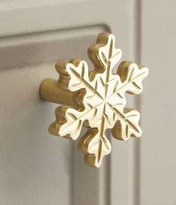 Flocon de neige en laiton moderne bouton tirer armoire tiroir pour la maison commode porte armoire meubles décoratif cuisine armoire poignée boutons - Product Image 1