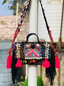 Hot Selling Handmade Banjara Clutch <b>Patchwork</b> <b>Bags</b> Bohemian Style Mirror Work Banjara Sling <b>Bags</b> - Product Image 4