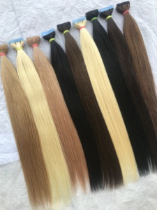 Extensión de cabello humano Remy, sin procesar, 100%, sedoso, todos los colores - Product Image 2