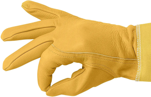 Guantes de Cuero Amarillo para Apicultura, Protección para las Manos - Product Image 3