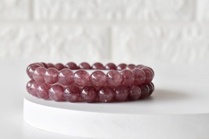 Premium Quality Selling Pink Tourmaline 8mm Round Beaded <b>Bracelet</b> Semiprecious Healing Crystals for Jewelry At Wholesale Price - Product Image 4