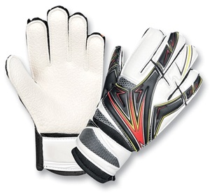 Custom Goalkeeper Soccer Gloves Outdoor High Quality Latex UV Protection <b>Hook</b> Loop Closure Non-Slip Bulk Supply Absorption - Product Image 3