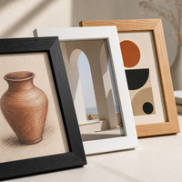 Set Bingkai Foto Kayu Modern Bingkai Dinding untuk Galeri Rumah Dekorasi Rumah dengan Bingkai Gambar Multi-Ukuran Kayu Modern Dapat Disesuaikan untuk Digantung