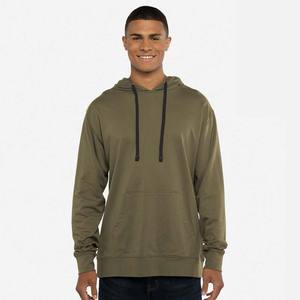 เสื้อฮู้ดดี้ผู้ชาย แขนยาว มีเชือกผูก แบบสวมหัว ผ้าถัก มีกระเป๋าแบบคังกา ไม่มีลาย ยี่ห้อ Next Level - Product Image 5