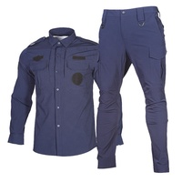 Costume à manches longues de haute qualité, logo personnalisé, imperméable, haute visibilité, vêtements de travail, taille plus, respirant, vêtements tactiques de sécurité pour hommes