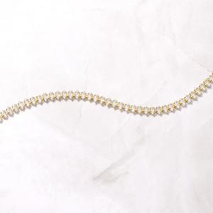 Brazalete de Tenis con Moissanita Corte Marquesa de Diseño Exclusivo, con Plata 925 y Baño de Oro de 14k, Joyería con Diamantes Simulados a Bajo Precio - Product Image 4