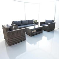 Ensemble de canapés en poly rotin au design moderne PRSF-SC-N, mobilier de haute qualité pour chaque espace - pour villa ou appartement