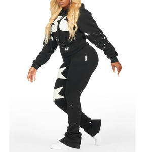 Ensemble de survêtement de jogging pour femmes, doux, confortable, respirant, vêtements de sport pour la salle de sport, la remise en forme, la course à pied, l'entraînement - Product Image 2