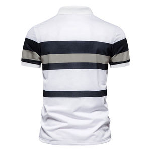T-shirts en coton et polyester avec logo personnalisé OEM Best pour hommes, sport ajusté, décontracté, manches courtes avec motif solide pour polo - Product Image 2