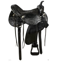 Selle de cheval Rub International, design western, en coton, cousue à la main, légère, couleur et logo personnalisables