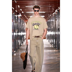 GRIMELANGE MEDITIN เสื้อยืดคอกลมพิมพ์ลายผ้าฝ้ายออร์แกนิก 100% สำหรับผู้ชาย - Product Image 5