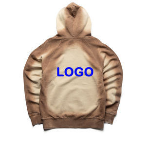 Sweat-shirt court Hip Hop Boxy en coton de haute qualité avec LOGO personnalisé Sweats à capuche vintage délavés à l'acide Sweatshirts à capuche et sweatshirts - Product Image 4