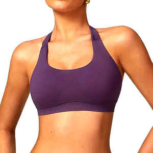 Soutien-gorge de sport personnalisé pour femmes Léger Stretch Cross-Back Activewear pour Yoga Gym réglable Fitness spandex Polyester Workout Bra - Product Image 4