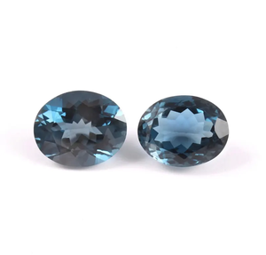Topacio Azul de Londres Natural de Calidad AAA, Corte Ovalado Facetado de 6x4, Tratado con Radiación, Gema Suelta, Joyería Azul, Marca SGM - Product Image 1