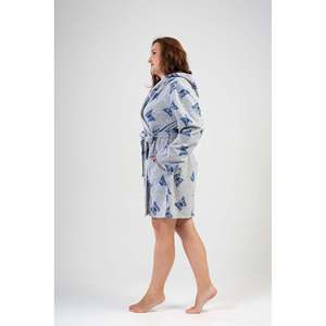 Bata corta de forro polar para mujer, talla XXL, con bolsillos, sudaderas con capucha y sudaderas - Product Image 2