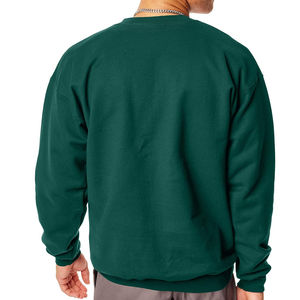 <b>Green</b> Color Manufacturers Custom Logo Fleece Blank Crewneck Sweatshirts Customized Logo Pullover <b>Men</b> Sweatshirts - Product Image 2