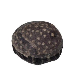 Perruque et toupet 100% cheveux humains, cheveux vierges chinois Remy, prothèse Taz Hair BD Lace Front Water Wave - Product Image 5