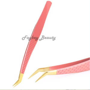 Offre Spéciale pince à cils en acier inoxydable avec logo personnalisé pince à épiler extension à pointe en fibre fournitures - Product Image 3