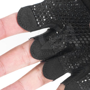 Guantes de Neopreno Transpirables Antideslizantes para Ejercicio, Culturismo y Ciclismo, Guantes Deportivos de Neopreno sin Dedos con Agarre en la Palma, OEM - Product Image 5