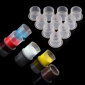 MASSA 500 Piezas/Bolsa Tapas de Tinta para Tatuajes Vasos Autoportantes Suministros de Pigmento para Tatuajes para Microblading Accesorios de Maquillaje Permanente - Product Image 1