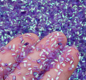 500g ソフト ストロー チューブ ビーズ バルク ビンス ビーズ プラスチック アイスクリーム チューブ ビューグル ビーズ スライムキット アクセサリー用 - Product Image 5