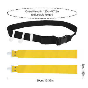 Ceintures de football américain multi-pièces personnalisées avec fermeture à boucle auto-agrippante ou à pression en caoutchouc - Product Image 4