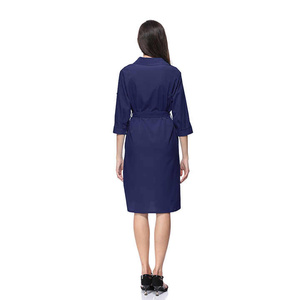 Vestido de tubo clásico de poliéster Spandex con elegante corte delgado y tela transpirable Ideal para ropa de oficina y de negocios - Product Image 6