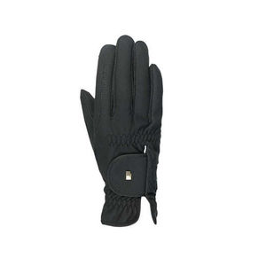 Meilleure vente QHP demi-doigt gants d'équitation dernière conception en cuir numérique en brun chocolat pour l'équitation d'hiver en gros - Product Image 2