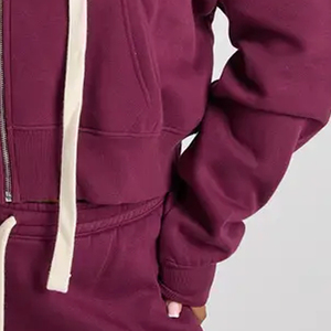 Servicio OEM con Cordones y Capucha, Sudadera Clásica para Mujer 2026 con Cierre de Cremallera, Material Cálido para un Ajuste Relajado con Diseño de Logotipo - Product Image 4