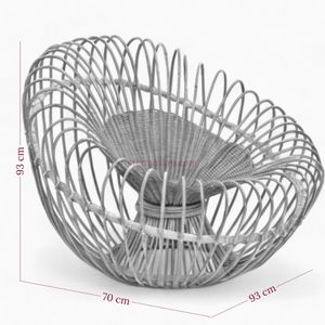 Sillón de ratán ecológico, silla de comedor de ratán de alta calidad y buen precio para fiestas de bodas en interiores y exteriores - Product Image 5