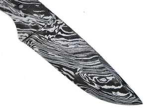 Cuchillo de bolsillo de acero de Damasco hecho a mano personalizado, Funda de cuero desollado para caza, aplicaciones DIY, personalización OEM compatible - Product Image 2