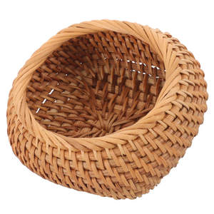 ชามเสิร์ฟอาหารตาข่ายหวายดีไซน์โบราณทำจากธรรมชาติเหมาะสำหรับงานแต่งงานโรงแรมห้องครัวผสมอาหารและให้บริการอย่างมีสไตล์ - Product Image 1