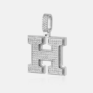 Pendentif personnalisé pour homme en alliage plaqué or, style hip-hop, serti de CZ - Product Image 1