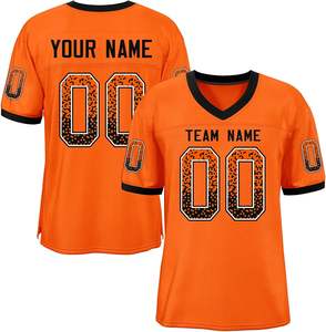 Maillots de football américain sublimés Logo de l'équipe personnalisée Numéros de nom Tissu en maille de polyester Uniformes de sport OEM à séchage rapide - Product Image 1
